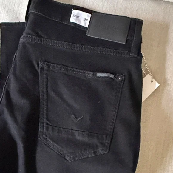 Hudson Jeans Men's Dark Black Skinny Jeans - Picture 6 of 6